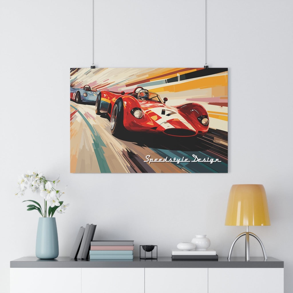Two battle into one apex - Giclée Art Poster Print