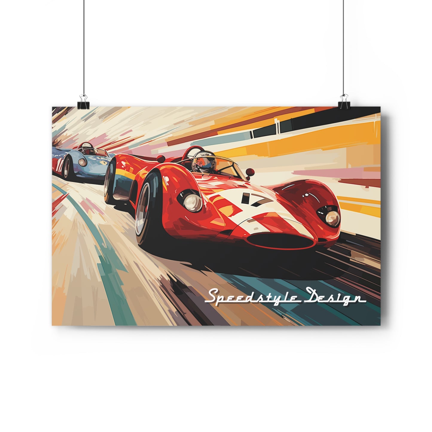 Two battle into one apex - Giclée Art Poster Print