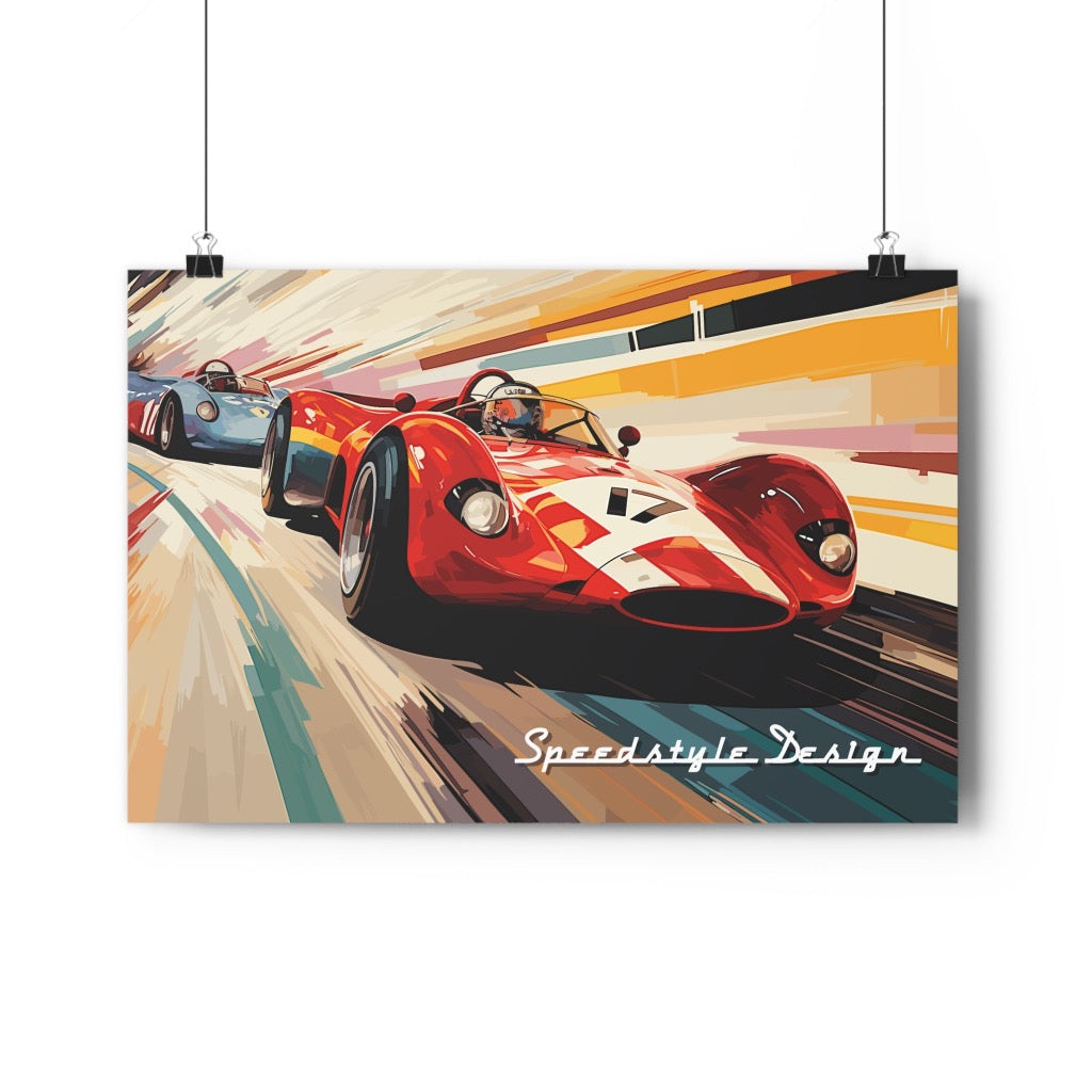 Two battle into one apex - Giclée Art Poster Print